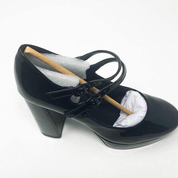 NEW IN BOX Steve Madden MARY JANE SHOE Tiara Heel Black Patent * VARIOUS SIZES - Picture 9 of 11